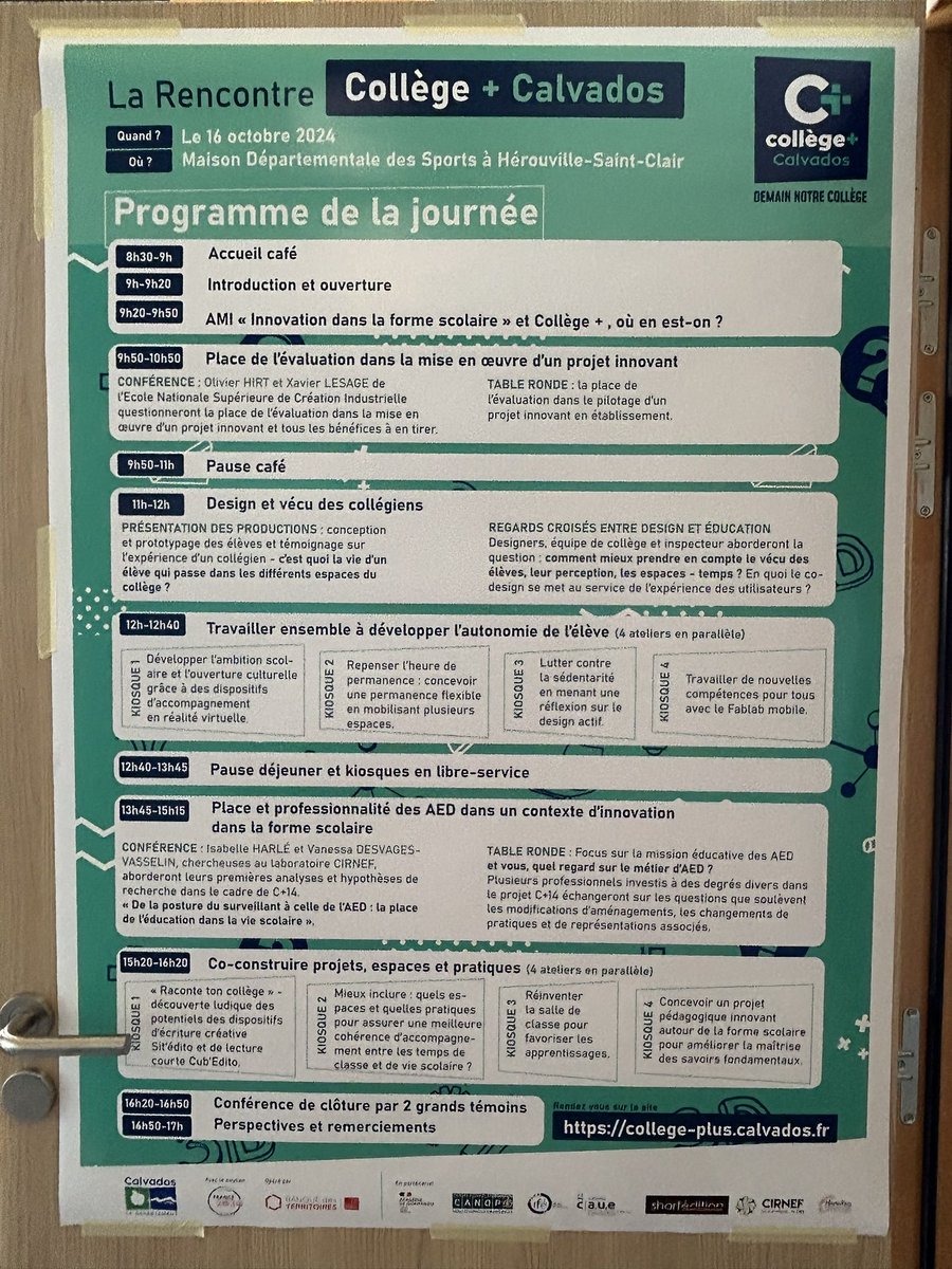 #AMI #C+Calvados
Intelligence collective , interventions universitaires et tables rondes inspirantes, présentation d’élèves rafraîchissantes et ateliers productifs 👍🏼
👏🏼👏🏼à tous les concepteurs et acteurs <a href="/ac_normandie/">Académie de Normandie</a> <a href="/CalvadosDep/">( parti sur Bluesky) Calvados Département🍏🌊</a> <a href="/CardieNormandie/">CARDIE de l'académie de Normandie</a> <a href="/DraneNormandie/">DRANE Normandie</a> et 🙏🏼
