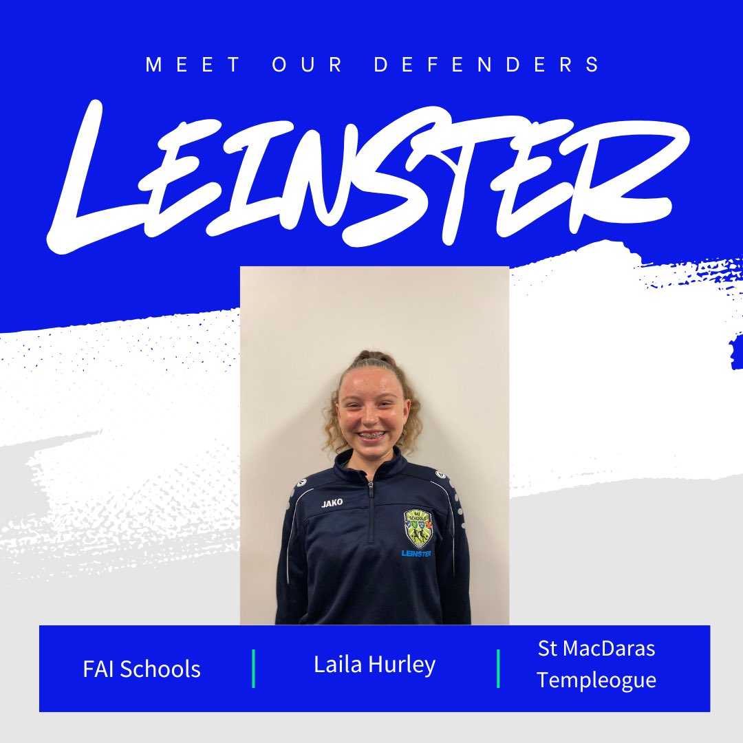 LeinsGirlsFAIS's tweet photo. Meet The Team ❌ Introducing our defenders Keelie Doyle, Laila Hurley, Eimear Byrne, Ruby Boland for this year’s Interprovincial Tournament 1/2  #Leinster https://t.co/n0rc9ShK4f