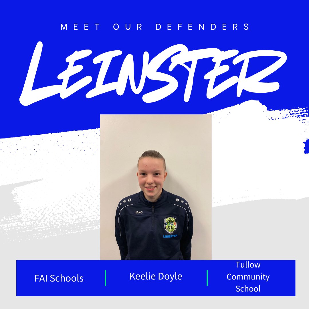 LeinsGirlsFAIS's tweet photo. Meet The Team ❌ Introducing our defenders Keelie Doyle, Laila Hurley, Eimear Byrne, Ruby Boland for this year’s Interprovincial Tournament 1/2  #Leinster https://t.co/n0rc9ShK4f