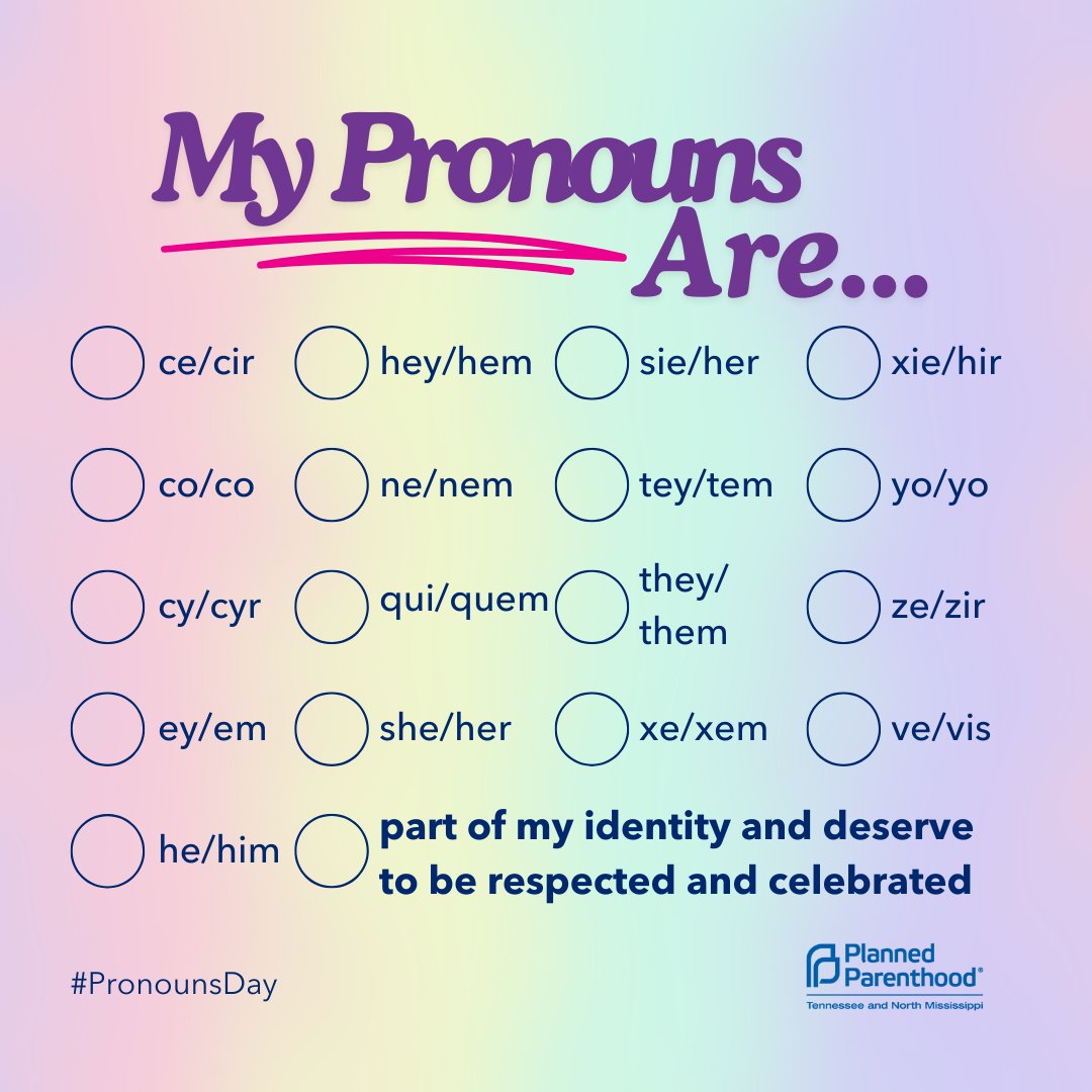 Using someone's pronouns correctly is just basic respect. For healthcare providers, knowing how people identify helps them provide the right care, and for all of us, making pronouns part of daily conversation is key to making the world more inclusive. #PronounsDay