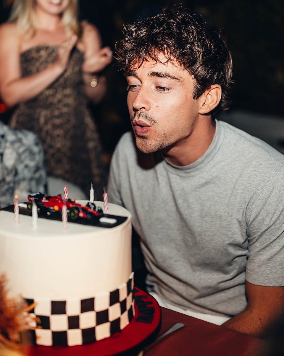 leclercsletters's tweet photo. CHARLES WITH HIS CAKE 🥹🥹🥹 https://t.co/0qL1RMy0uu