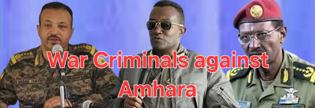 ShiferawAnteneh's tweet photo. Some of the war generals committing WAR CRIMES AGAINST THE AMHARA PEOPLE and one of the war propagandists of #Ethno_Fascist Abiy like  #Joseph_Goebbels of Hitler!
Abiy is criminal
@AJEnglish @hrw @NobelPeaceOslo @BBCWorld @UN_HRC @BarackObama @jeffpropulsion @USEmbassyAddis @CNN https://t.co/QFBQUk7Khq