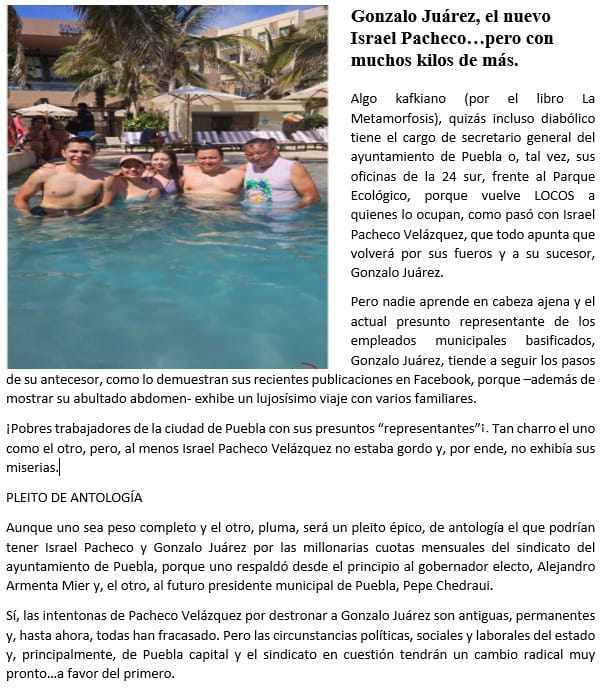 PASION85709602's tweet photo. Así o más corrupto el titere @GonzaloJuarezM impuesto por el morenogalysmo, nada que ver con un verdadero líder sindical ISRAEL PACHECO.
@BruceJulis @Diario_Cambio @e_consulta @e_consulta @armentapuebla_ @pepechedrauimx @SUETHAPIPOPDOFL @Foro21 @Gerardo_PerezG @GERARDORIOS77 https://t.co/lRsxZQlaVH
