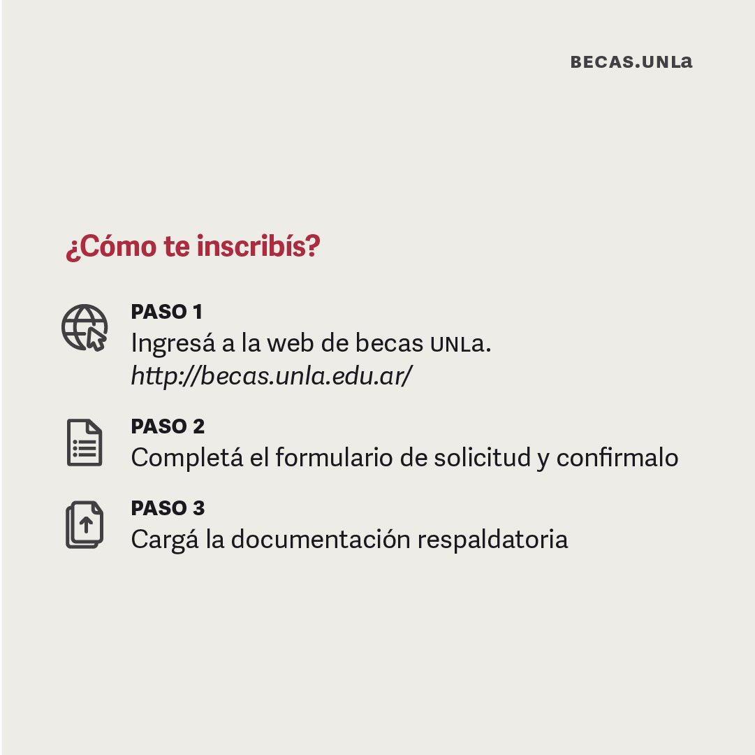 BecasUNLa's tweet photo. Atención estudiantes! -> Si sos beneficiario/a de la beca Apoyo Educativo y querés renovarla para el próximo año podrás realizar el trámite de reinscripción del 17/10 al 3/11 a través de la página web https://t.co/2aoHNDb1h2

➕ Info: becas@unla.edu.ar https://t.co/zT23dK3UNI