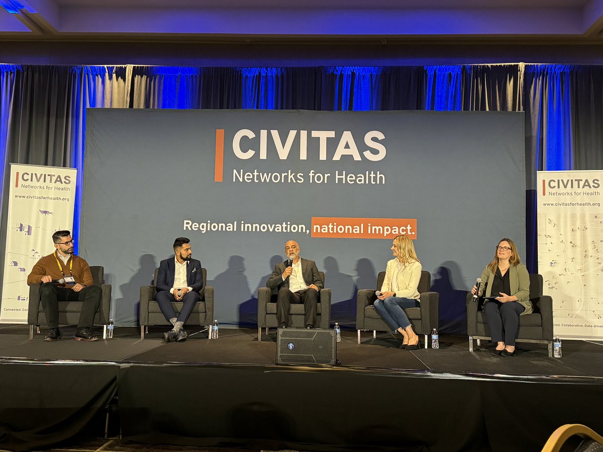 Civitas Networks for Health (@civitas4health) on Twitter photo Day 2 of #Civitas2024 has been jam packed of with insightful sessions, workshops and breakouts. We kicked off the day with a keynote with <a href="/mickytripathi1/">micky tripathi</a>, <a href="/GraceCordovano/">Enlightening Results đź’ˇ</a>, Ahmad Alkasir, and Smit Patel, moderated by <a href="/lisabari/">Lisa Bari</a>, about health AI governance.#Civitas2024 Day 2 of #Civitas2024 has been jam packed of with insightful sessions, workshops and breakouts. We kicked off the day with a keynote with <a href="/mickytripathi1/">micky tripathi</a>, <a href="/GraceCordovano/">Enlightening Results đź’ˇ</a>, Ahmad Alkasir, and Smit Patel, moderated by <a href="/lisabari/">Lisa Bari</a>, about health AI governance.#Civitas2024
