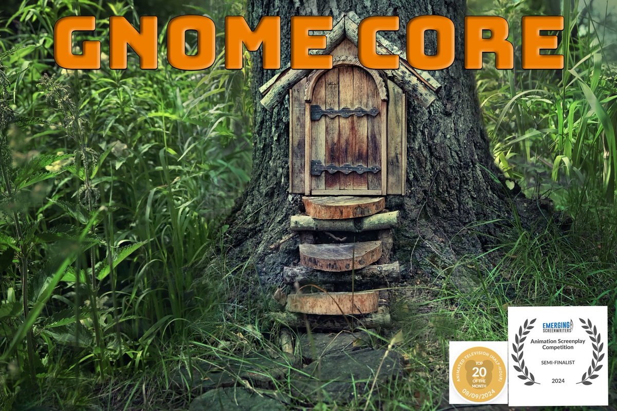 Hello #ScreenPit! Gnome Core (1/2 hour animation): An all-Gnome punk band must defend their Gnomeland from hippy witches, greaser fairies, and worst of all, the all-too-human Home Owner's Association. Suburbia is coming for The Oak and its last defense is Gnome Core.

#pilot