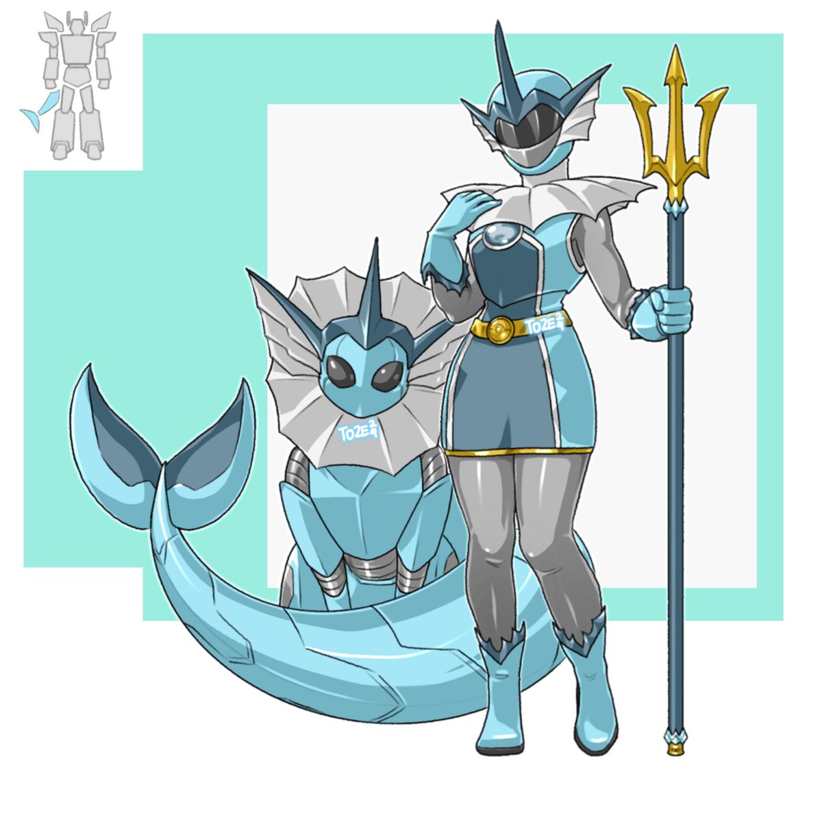 RhafToze's tweet photo. Eeveesentai Water Vaporeon https://t.co/UYs8G77bow