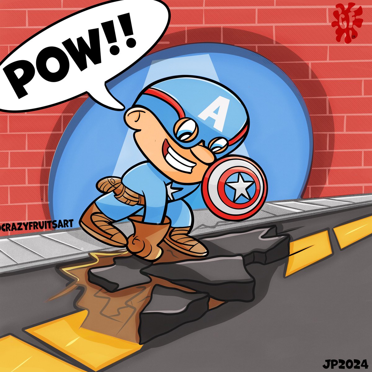 crazy_fruits6's tweet photo. POW 💥!! Here’s Captain America for Marvel Monday!
#marvelmonday #fyp #cartoon #captainamerica #beginner #illustration #drawing #draw #art #digitalart #marvelcaptainamerica #cartoonart #captainamericafanart #crazyfruitsart #jessicapatton https://t.co/6t2UGTaUk5