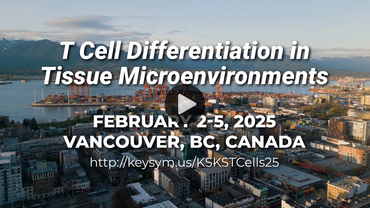 Vancouver's calling, and it's the perfect backdrop for innovation and collaboration! Don’t forget—submit your abstracts and scholarship apps by Nov. 5, 11:59pm MST.  🌟 hubs.la/Q02TKll90 #KSTCells25 #keystonesymposia #biologyconferences #scientificresearch #Tcells #CD8