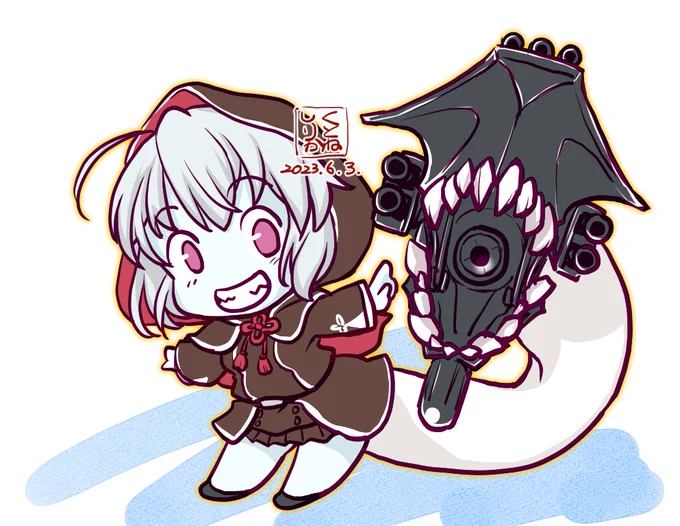 深海さんあんまり描いてない(というかあの異形感と質感が描けない 