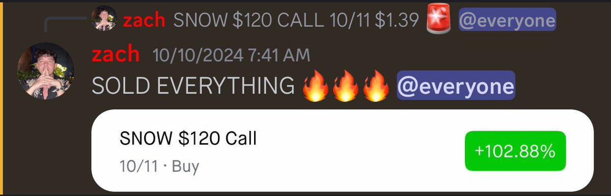 itsfinancebro's tweet photo. Our trading bot called out a 100% gainer on $SNOW for our #stockoptions discord 🔥

We’re trading every day in there, join with the link in the comments to start making some $$$ 🤑 https://t.co/kc908KDyop