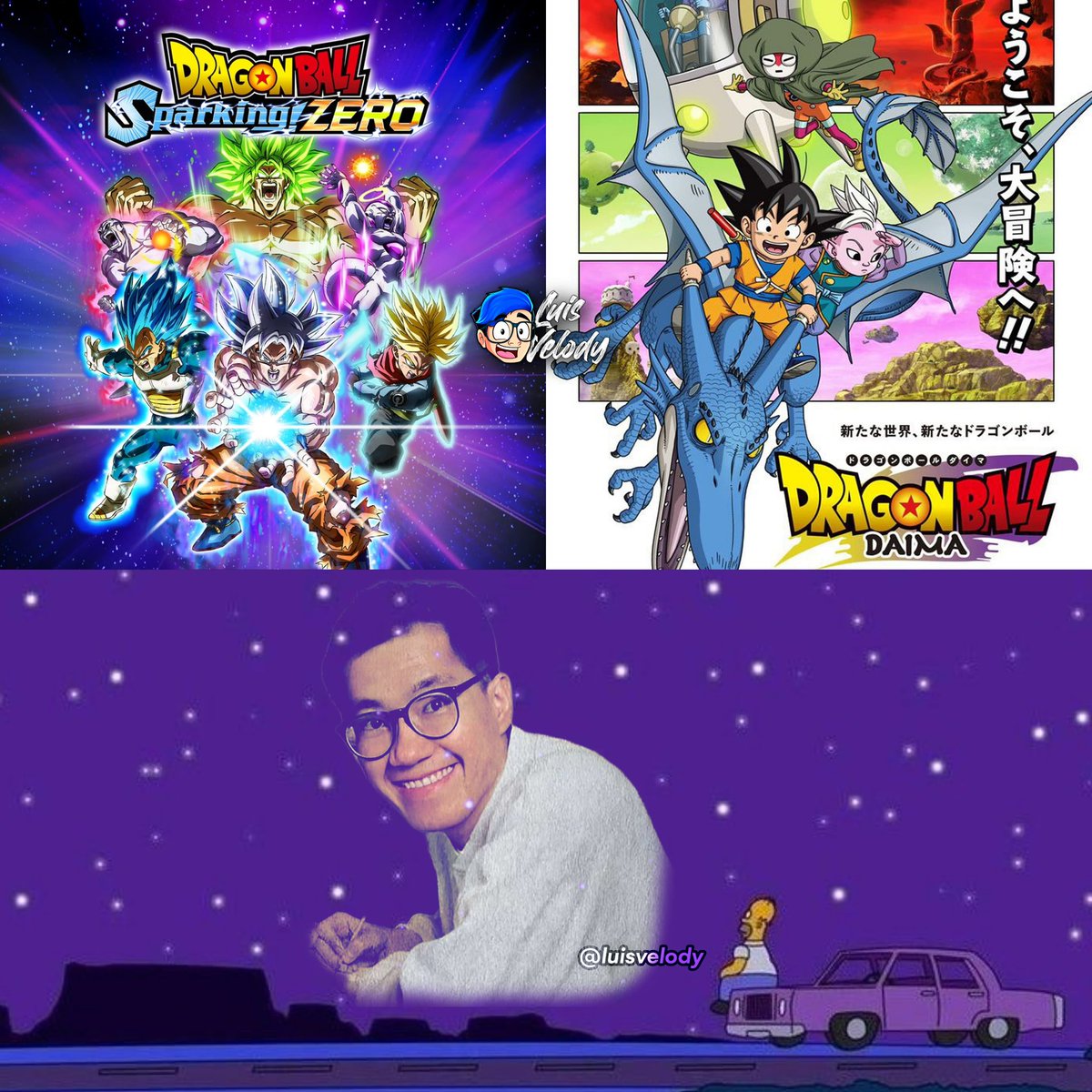 LuisVelody's tweet photo. Ojalá estuviera aquí... 🕊️

11 de Octubre se lanzó el nuevo Videojuego de Dragón Ball llamado 'Dragon Ball: Sparking Zero'. 

Al mismo hoy es el estreno de 'Dragon Ball: DAIMA', lo último que Akira Toriyama trabajó sobre #DragonBall 

Su legado será eterno sin duda 🐉✨ https://t.co/ZfArC65Pav