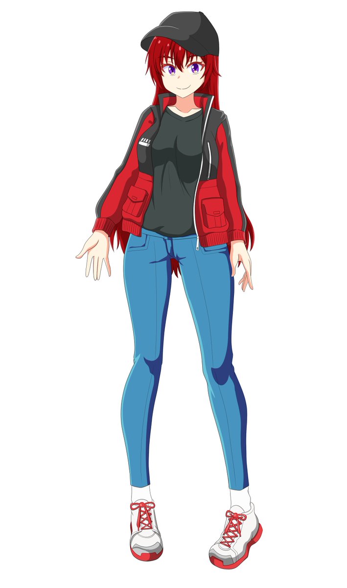 Plasmaeclipse's tweet photo. Haven't drawn Blair in a while. refining her casual cloths (plus a hat) https://t.co/pgCmA4gokT