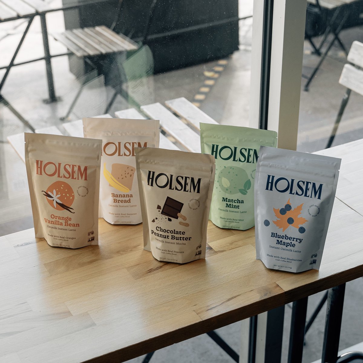 Holsemcoffee's tweet photo. Make your mornings healthier and happier with our premium Instant lattes - just add water and stir! 🌞☕  Each bag is crafted with whole fruit and organic ingredients, because you deserve a delicious, wholesome treat🤍
#DrinkHolsem #SipHolsem #LattesMadeBetter #AmazonPrime https://t.co/6CPhRRdQz8