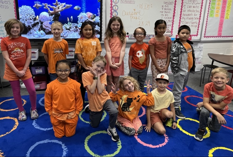north_chatham's tweet photo. We are wearing orange all together as we build a commUNITY of kindness, acceptance, and inclusion. 🩳 #UnitySpiritWeek https://t.co/48zd74HAcy