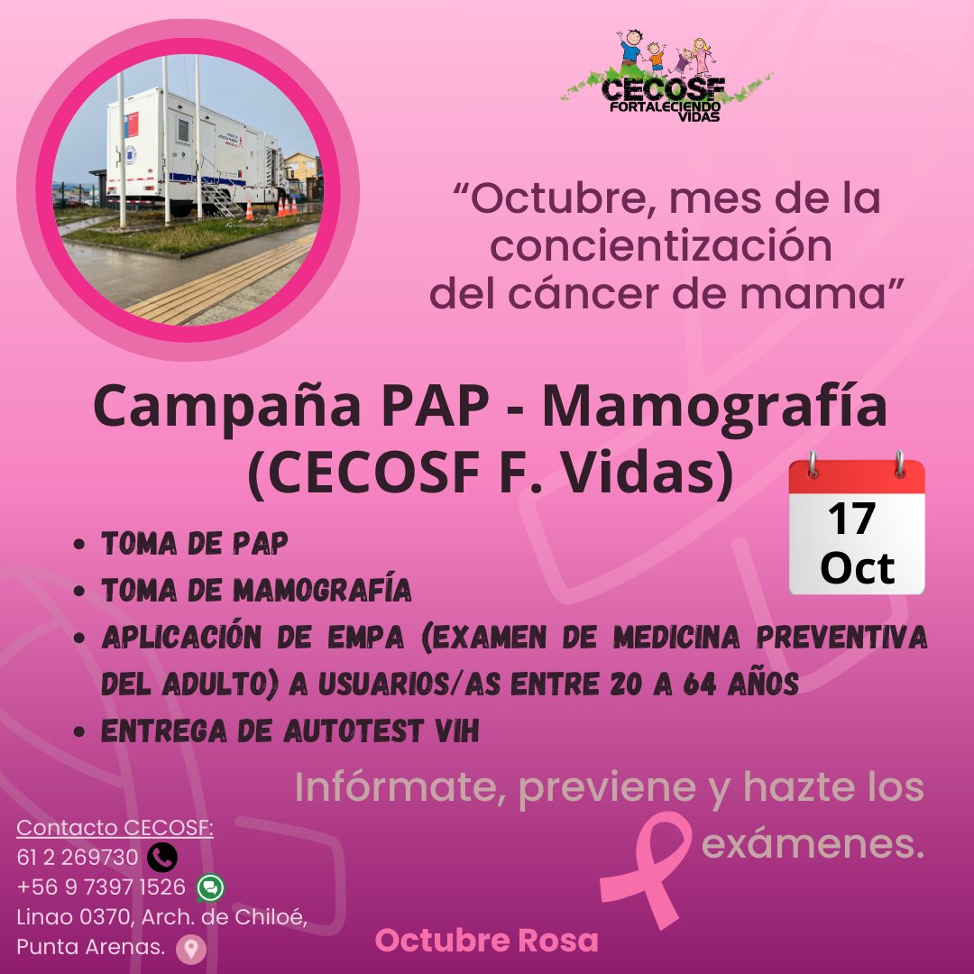SaludMagallanes's tweet photo. 🔴Buenos días #Magallanes iniciamos la jornada invitando a todas las personas a sumarse a la jornada de prevención, organizada por #CESCOSF Fortaleciendo Vidas; no dejes pasar la oportunidad y participa HOY, hasta las 17:00 hrs., #APS #magallanessecuidadelcáncer No Faltes!!!! https://t.co/udkUS9yeqC