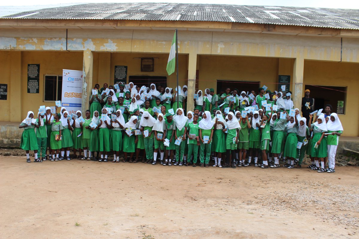 onlinehubng's tweet photo. 🚀We were at Muslim Girls' High School (Snr), Ijebu Ode, today 16th October 2024, training 100 girls in @Scratch! 💻Inspiring girls to embrace #CreativeCoding with our #Scratch Family Bonding Flashcards! #SEC #GirlsLearnCode #STEM #OneStudentOneSkill #InspiringGirls #Phase3 3/10 https://t.co/4Fi1qIlC1x