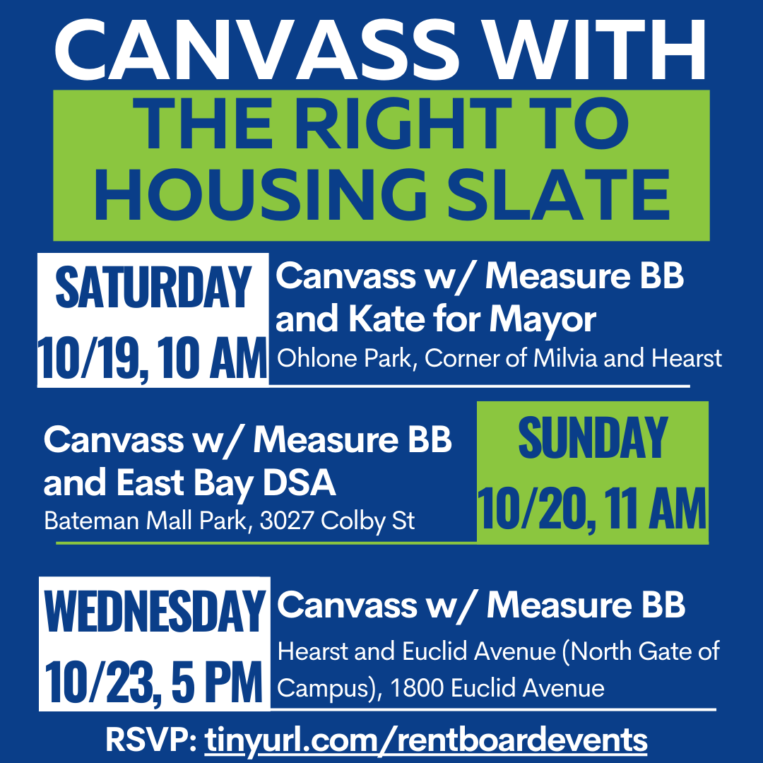 Berkeley Rent Board Right to Housing Slate tweet media