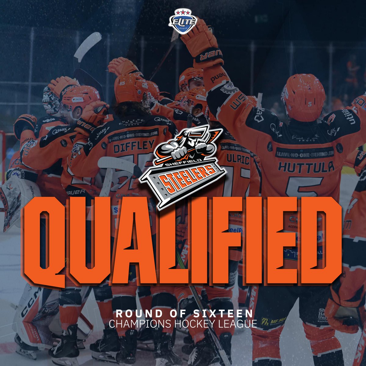 The Top 16 in Europe!🍊 | #EIHL #ChampionsGoBeyond 

<a href="/steelershockey/">TriggerHub Sheffield Steelers</a> have qualified for the knock-out stages of <a href="/championshockey/">Champions Hockey League</a> 🙌

They are only the second EIHL team to have achieved this 💪