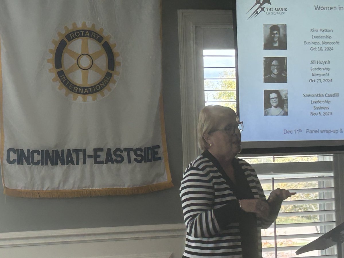 thanks retired ohio health source ceo Kim Patton 4 kicking off our ⁦<a href="/cincyeastrotary/">Cincy East Rotary</a>⁩ women leaders series ⁦<a href="/ClermontChamber/">Clermont Chamber</a>⁩ ⁦<a href="/bobpautke/">Bob Pautke</a>⁩