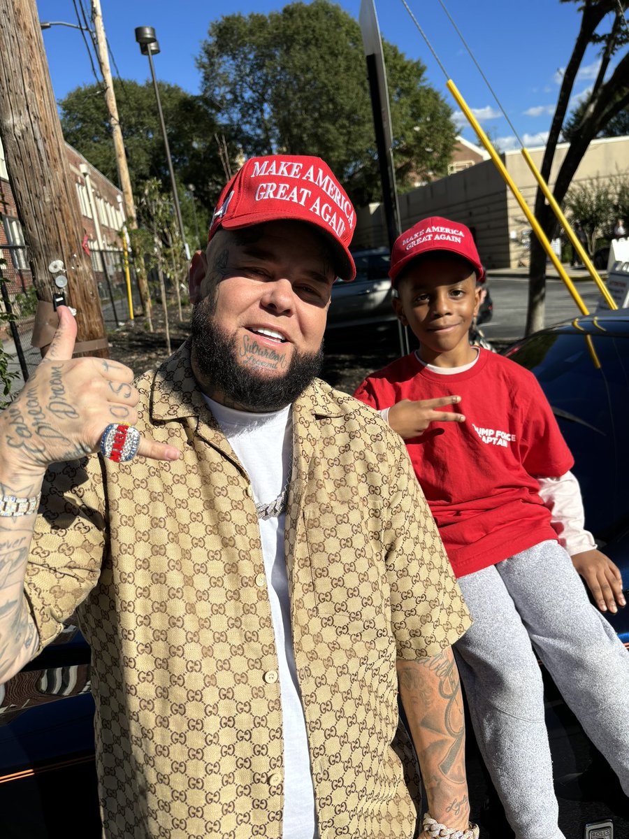 ForgiatoBlow47's tweet photo. In ATL At The Early Voting Polls &amp; I Meet My New Friend August He Told Me He Hopes Donald Trump Wins 

Let’s Get This Lil Man 100k Likes 🇺🇸 https://t.co/uabZmYVvPd