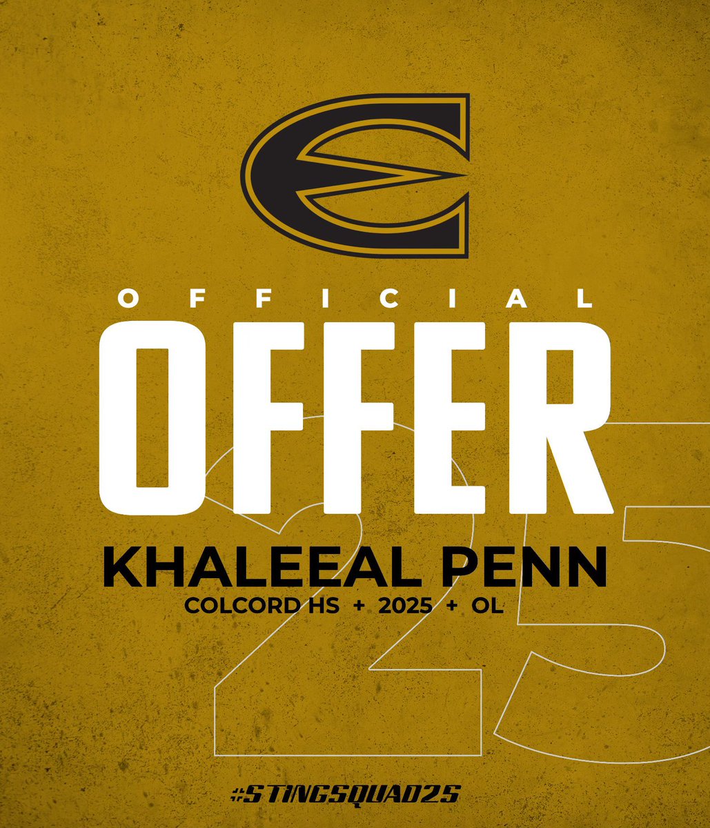 After a great conversation with <a href="/CoachGHiggins/">Coach Higgins</a> I am blessed to receive an offer from <a href="/emporiastate/">Emporia State Univ.</a> 

<a href="/CoachCash1/">Vincent Cashdollar</a> 
<a href="/CoachMcDown/">Jace McDown</a> 
<a href="/JustinKindle2/">Justin Kindle</a> 
<a href="/HeathLinn1/">Bryan Heath Linn</a> 
<a href="/akial_byers/">it’s written</a>