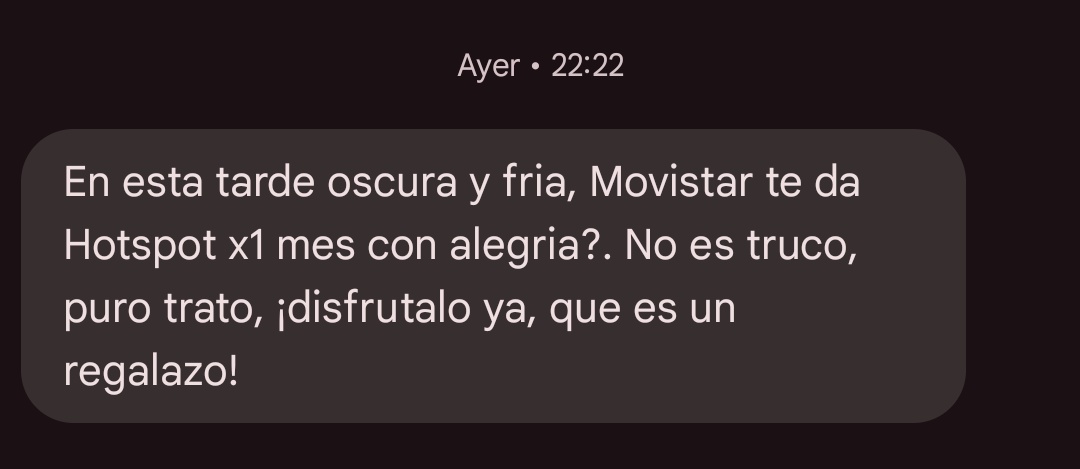 lan_007's tweet photo. @MovistarMX me llegó este mensaje, es cierto? https://t.co/mMk6jjPTyN