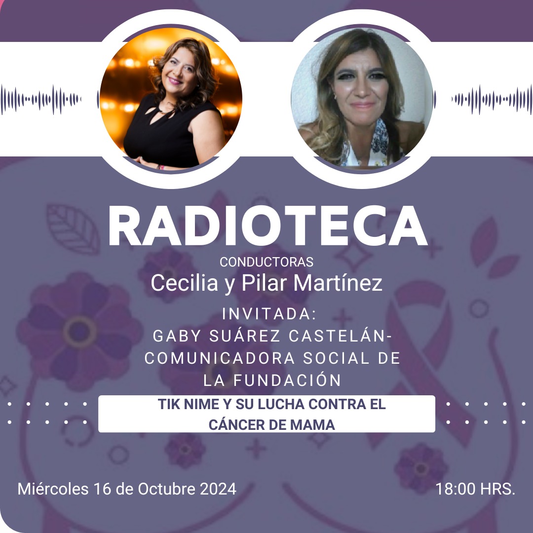 larevista_unica's tweet photo. 🎙️ Acompaña a Pilar y @CeYmartinez al programa #Radioteca el día de #HOY a las 6:00 p.m.
- Tema: @TiknimeV y la lucha contra el cáncer de mama.
- Invitada: Gaby Suárez 🩷.
- Conéctate: https://t.co/sY8PFfydoI
#RevistaÚnica #Puebla #entrevista https://t.co/IcR2awMbM6
