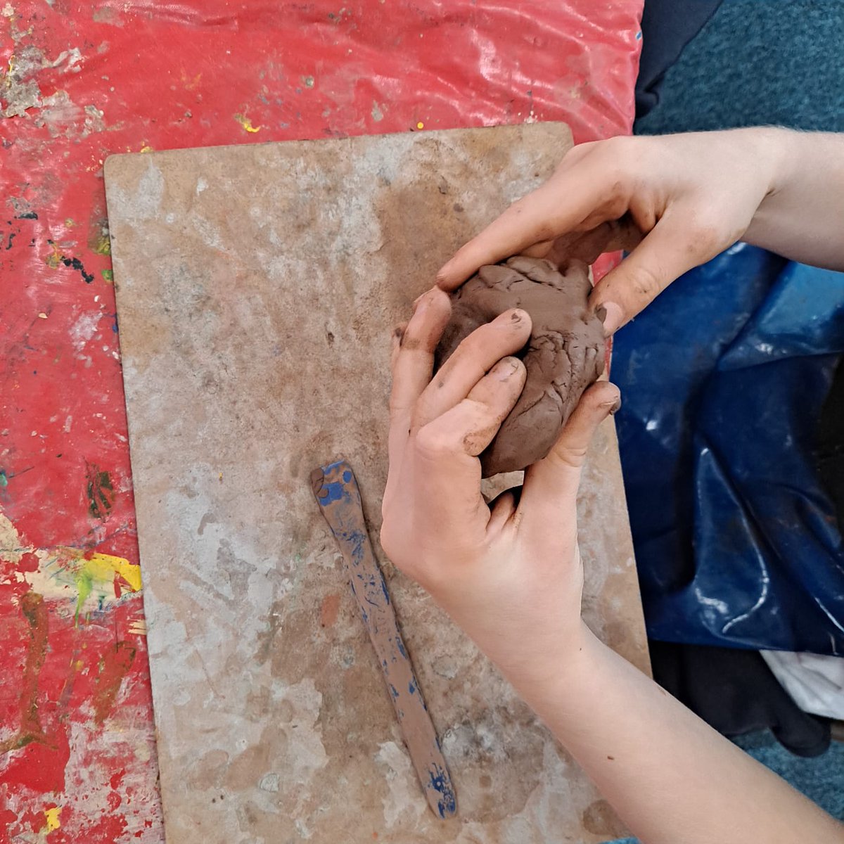 fourstmarys's tweet photo. We used clay to bring our ideas to life, by using cutting and moulding techniques. https://t.co/lvDw840i3O