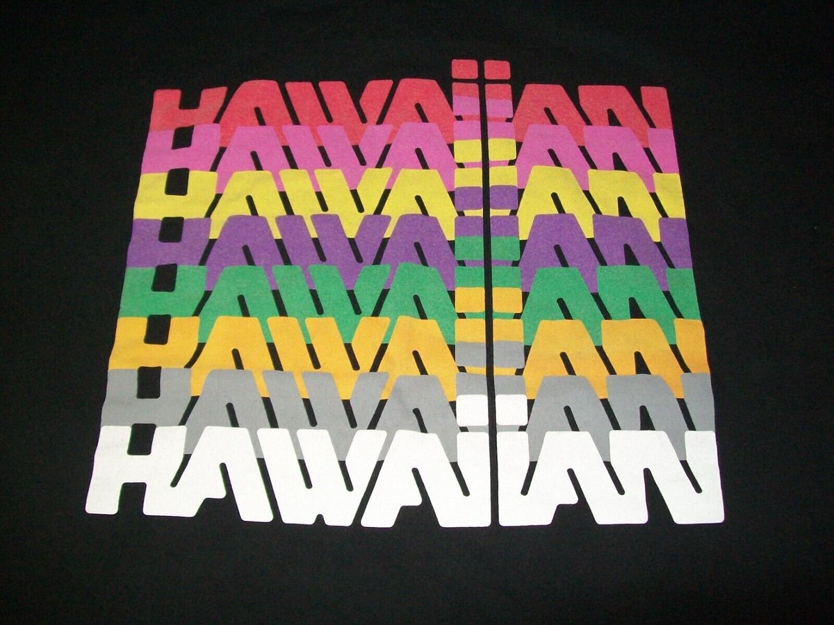 Hawaiian Airlines, logo c 1980s.