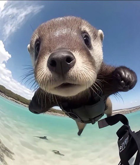 animalsfyp's tweet photo. 🦦 with a GoPro 🥹📸 https://t.co/eDbOU3UtjY