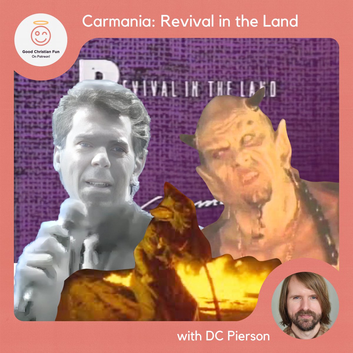 Today on GCF, DC Pierson (@dcpierson) joins Kevin and Caroline to talk all about Carman's spiritual warfare skit Revival in the Land on another episode of CARMANIA 2024! 
👿 Listen on Patreon: patreon.com/posts/carmania…