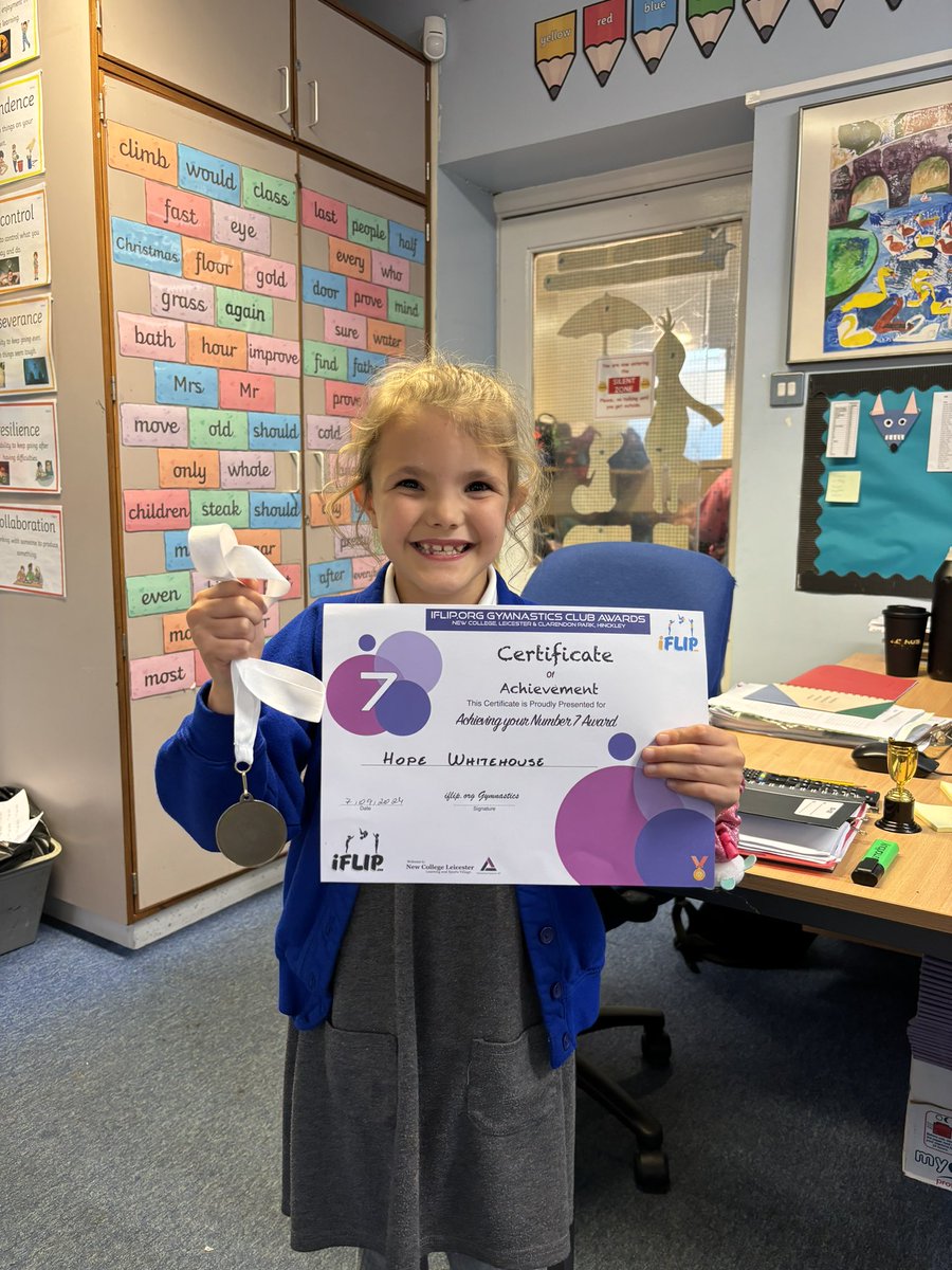 latimerprimary's tweet image. We have an amazing gymnast in #ClassMN who is proud to show off her latest achievement! Well done Hope - a super star in the making💫🏆 #LatimerPE #gymnastics