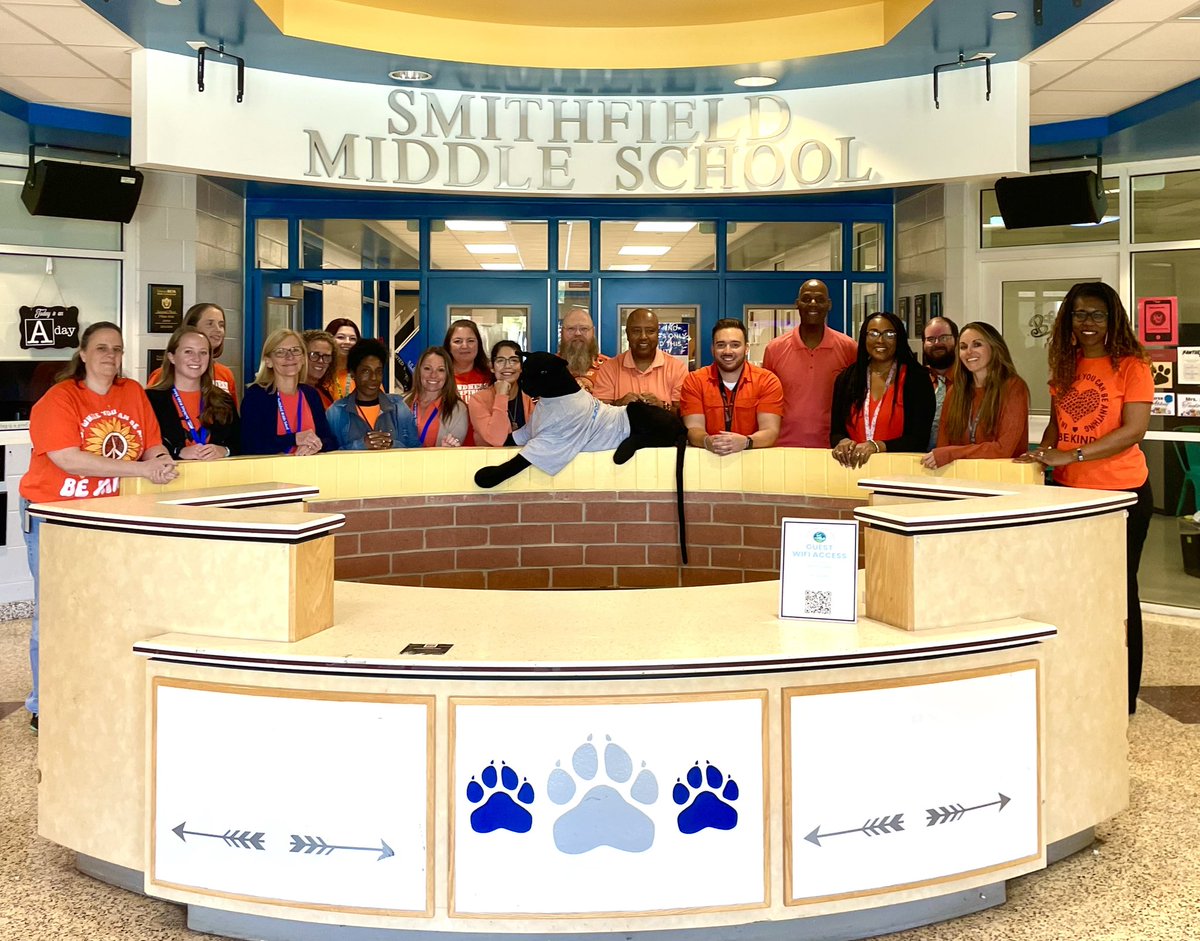 Today our staff wore orange in support of Unity day where schools take a united stand against Bullying.