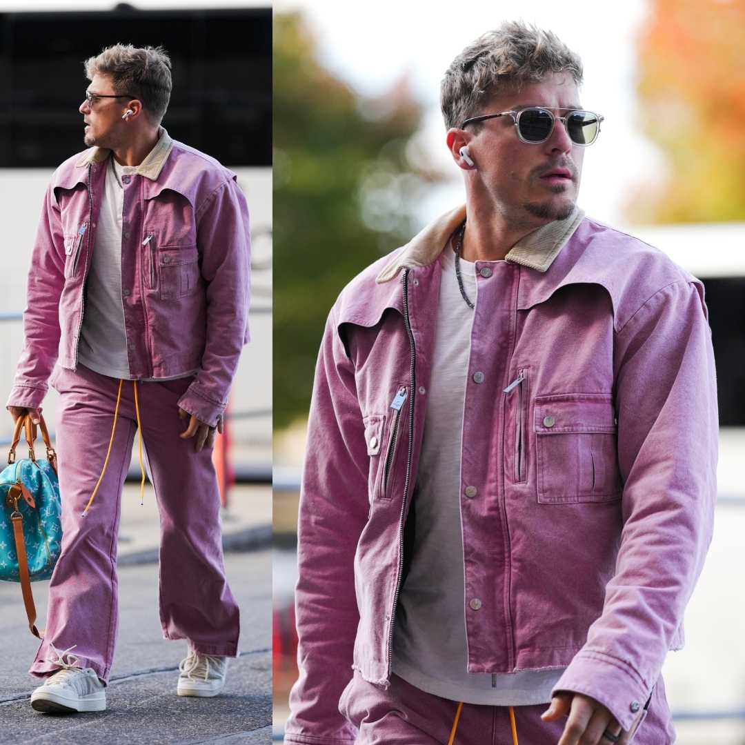 Kiké Hernández arriving at Citi Field in all pink for NLCS Game 3 😤