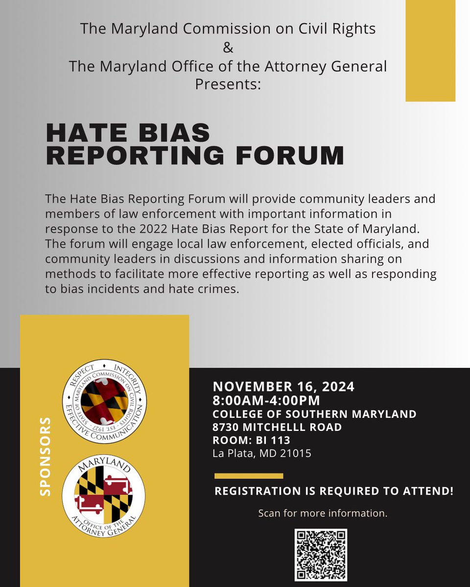 MDCivilRights's tweet photo. @OAGMaryland https://t.co/zIIMpuYG49