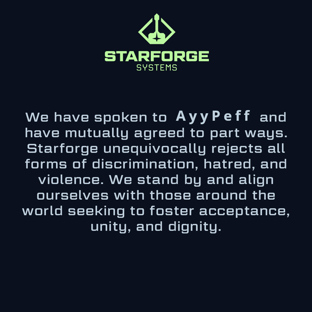Guys I've also decided to step down from <a href="/OTKnetwork/">OTK</a> after some things I said. I also won't be partnered with <a href="/StarforgePCs/">Starforge Systems</a> any longer. It was a mutual decision and the words I said don't reflect the ideals of these companies.

Oopsies 🤪