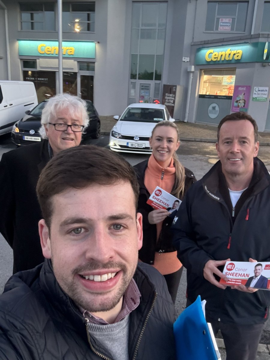 Two great canvasses today with my fantastic <a href="/labour/">The Labour Party Ireland</a> team.

Whenever the election comes, we are ready. 

Let’s make change happen 🌹 

#ConorforLimerick