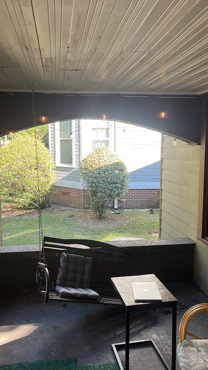 Think this is God telling me to stop being a lazy ass and get off the porch. Academic weapon Hank coming soon