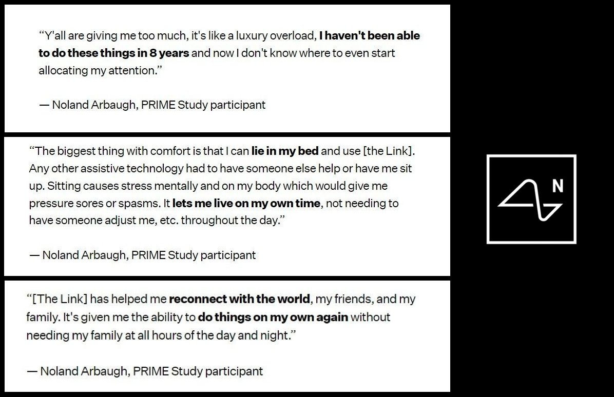 Why @Neuralink — An estimated 180,000 Americans suffer from quadriplegia, and about 18,000 more are paralyzed by spinal cord injuries each year.

We live in a digital society where much of our work, play, and social lives rely heavily on the use of computers and smart devices.