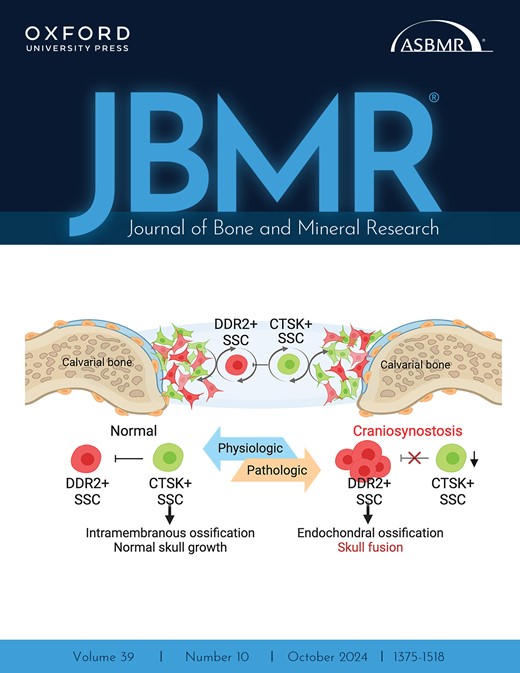 The October Issue of #JBMR is available now! 
Featuring:
•Familial hypocalciuric hypercalcemia in an infant 
•Are osteoblasts multiple cell types? 
•Goal-directed osteoporosis treatment: ASBMR/BHOF Task Force 

Read it here: ow.ly/QVsi50TJeF0
<a href="/ASBMR/">ASBMR</a> @OUPMedicine