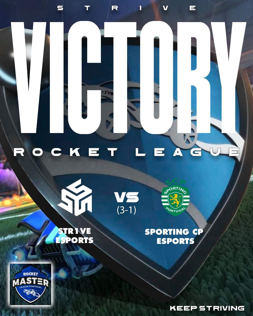 str1veesports's tweet photo. Garantimos os 3 pontos contra o Sporting CP Esports. Agradecemos o apoio de todos!

𝐊𝐞𝐞𝐩 𝐒𝐭𝐫𝟏𝐯𝐢𝐧𝐠

#keepstr1ving #rocketleague #rocketleaguept #ligaportuguesa #qualificados #esportspt #competicao #str1veacademy #RMLP #RMLPnaRTP https://t.co/ddJrapu65u