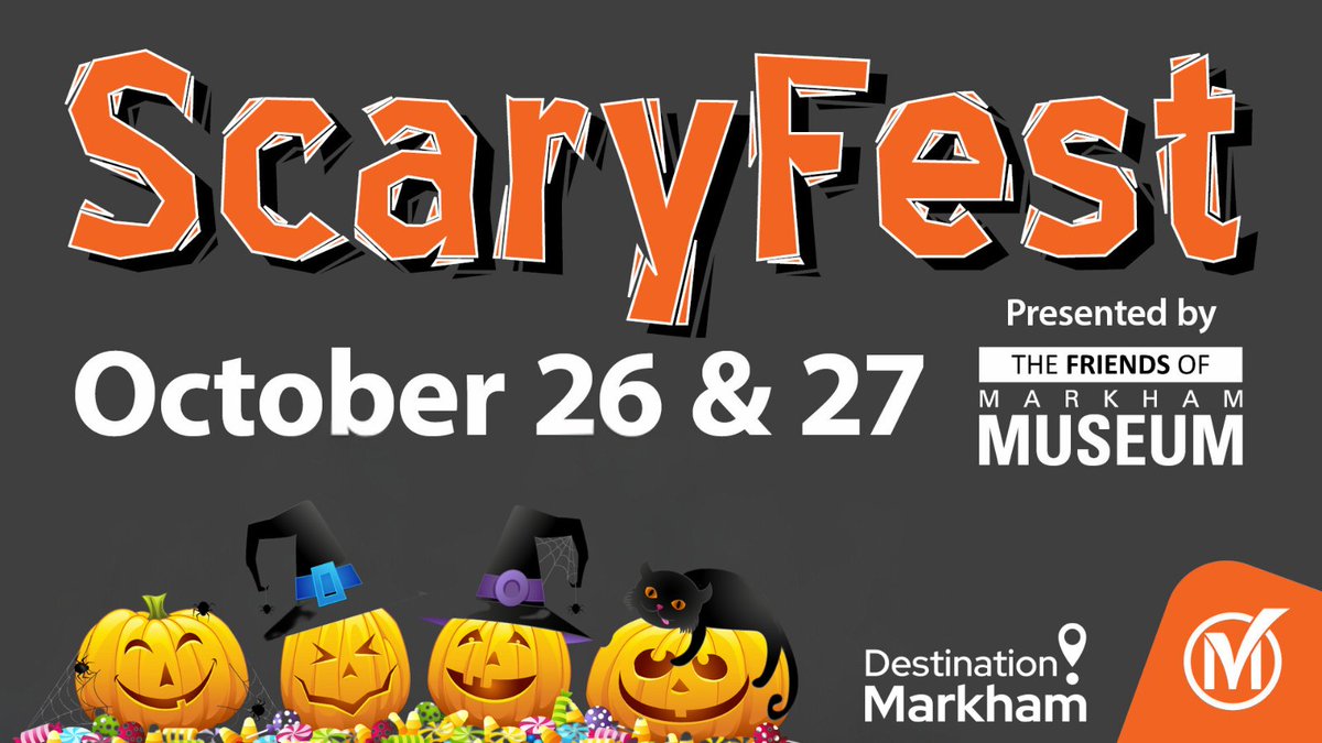 Join us on October 26th and 27th from 11 AM to 6 PM for two days of spine-chilling fun. With hauntingly fun activities, and family-friendly fun, it’s the perfect way to celebrate Halloween! 👻🕸️ 🎟 Tickets are available NOW at markhammuseum.ca

#Halloween2024 #Markham