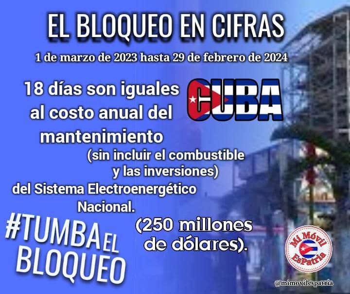 IsaRamn3's tweet photo. Seguimos exigiendo #TumbaElBloqueo #DropTheBlockade #CubaMined #PinardelRío https://t.co/bJAS056pwp