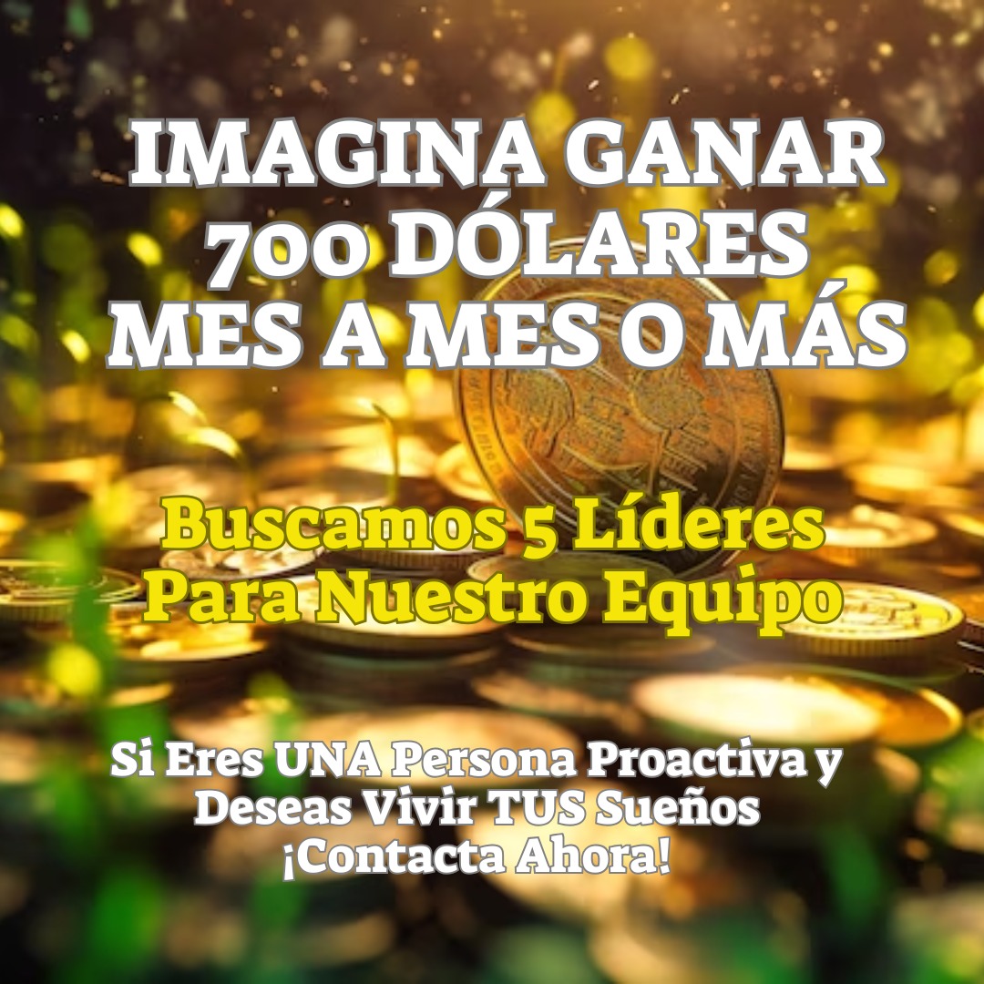 ¿Buscas una oportunidad para crecer y desarrollar tus habilidades de liderazgo en un negocio multinivel?

Haz clic en el enlace ahora bit.ly/Tu0portunidadH…

No te pierdas esta oportunidad de unirte a una comunidad de líderes innovadores y apasionados. ¡Contacta Ahora!