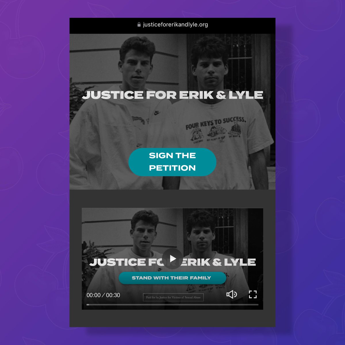Nearly two dozen relatives of the Menendez brothers held a press conference today to demand their freedom. 

The family has launched a website and petition that people can sign ahead of the brothers’ new hearing in November.