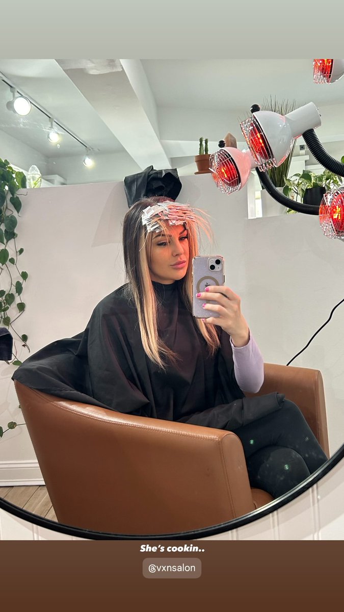 Getting my hair touched up
