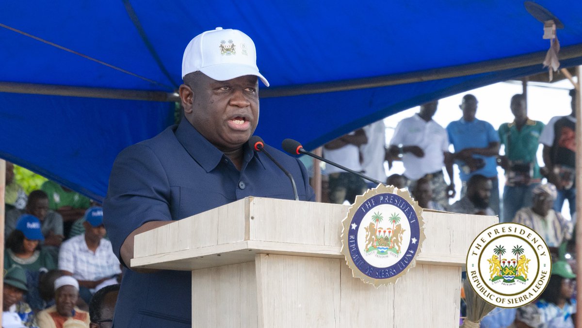 julius_maadabio's tweet photo. Today, I joined farmers from all over Sierra Leone and our development partners to celebrate World Food Day and mark the first year of the Feed Salone Programme.

In the past year, we have achieved remarkable milestones, such as increased rice production, enhanced support for farmers, and improvements in infrastructure. However, there is still much more to accomplish. Today, I was genuinely inspired by the passion of the farmers as I toured the various exhibits and booths representing different districts, projects, and agricultural organizations.

I urge everyone to continue their support for the Feed Salone Programme. As I frequently emphasize, through this initiative, we are dedicated not only to boosting productivity and minimizing import reliance but also to creating sustainable opportunities for all Sierra Leoneans.