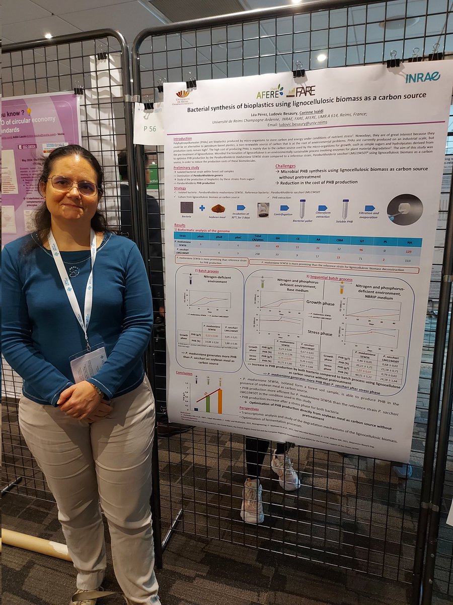 #Lignobiotech 2024 meeting in #Toulouse - Corinne Ivaldi <a href="/FARE_Reims/">FARE lab</a> presenting not only  one but two posters! Great job!