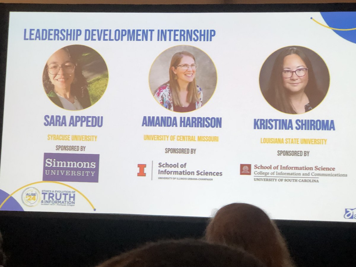 Dr. Amanda Harrison, assistant professor at University of Central Missouri and SLIM doctoral alum (2020), was selected as one of ALISE Leadership Development Internship recipients at this year’s ALISE conference. Congratulations, Dr. Harrison!